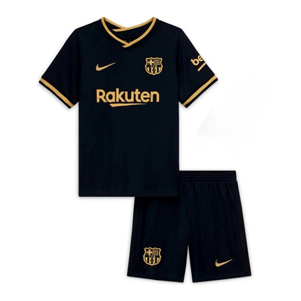 Trikot Barcelona Auswarts Kinder 2020-21 Schwarz Fussballtrikots Günstig